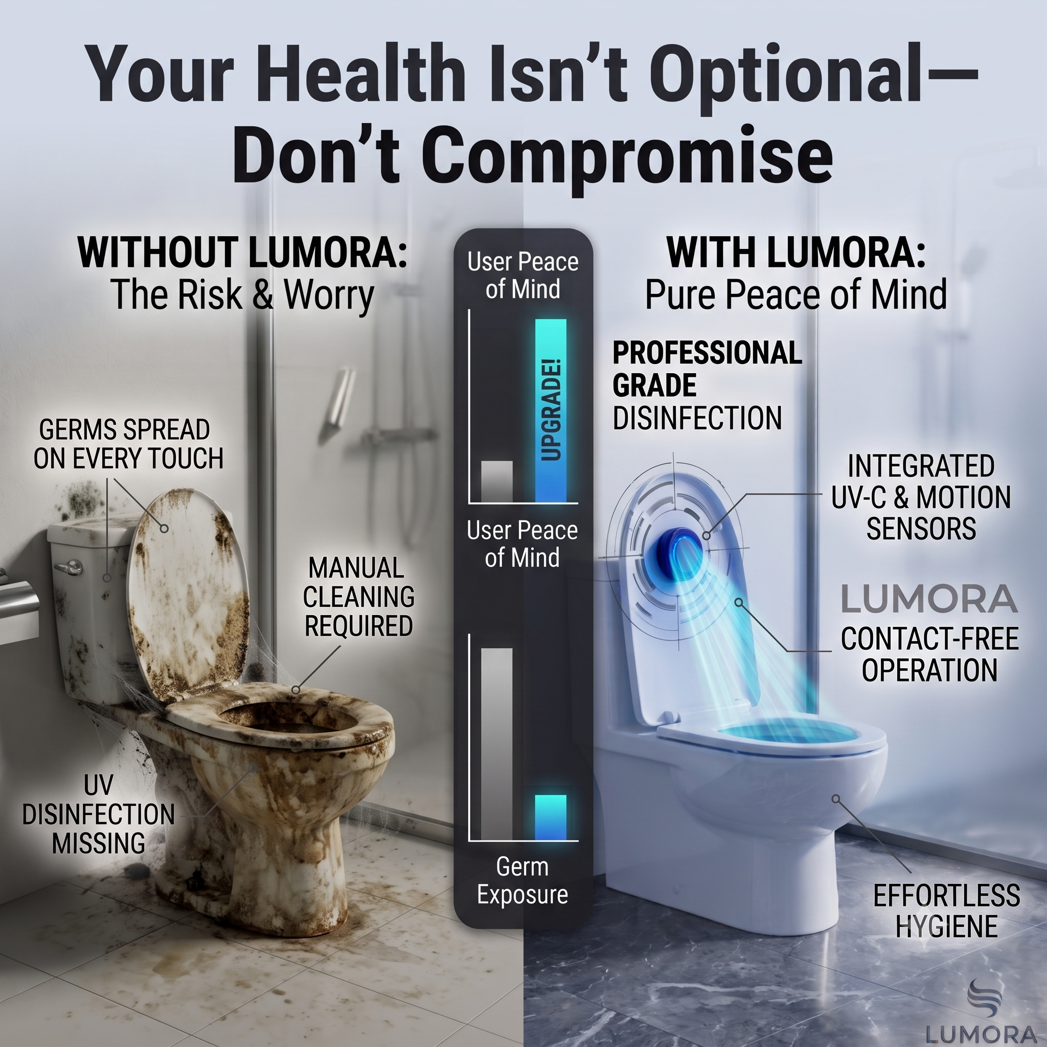 Automatic UV Toilet Sanitizer